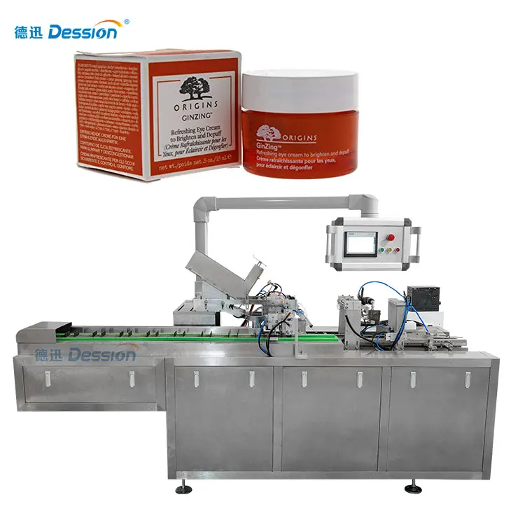 Dession high quality easy using cosmetic eye cream eyebrow pencil cartoning machine