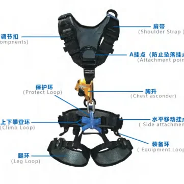 full body rescue safety harness for rope access