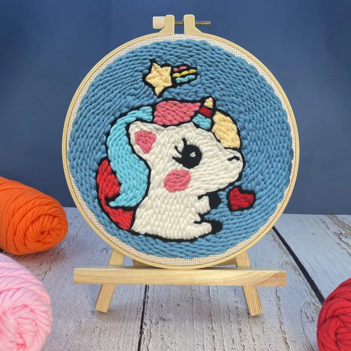 DIY Punch Needle Cross Stitch Embroidery Kit DIY Craft Punch Handwork Set