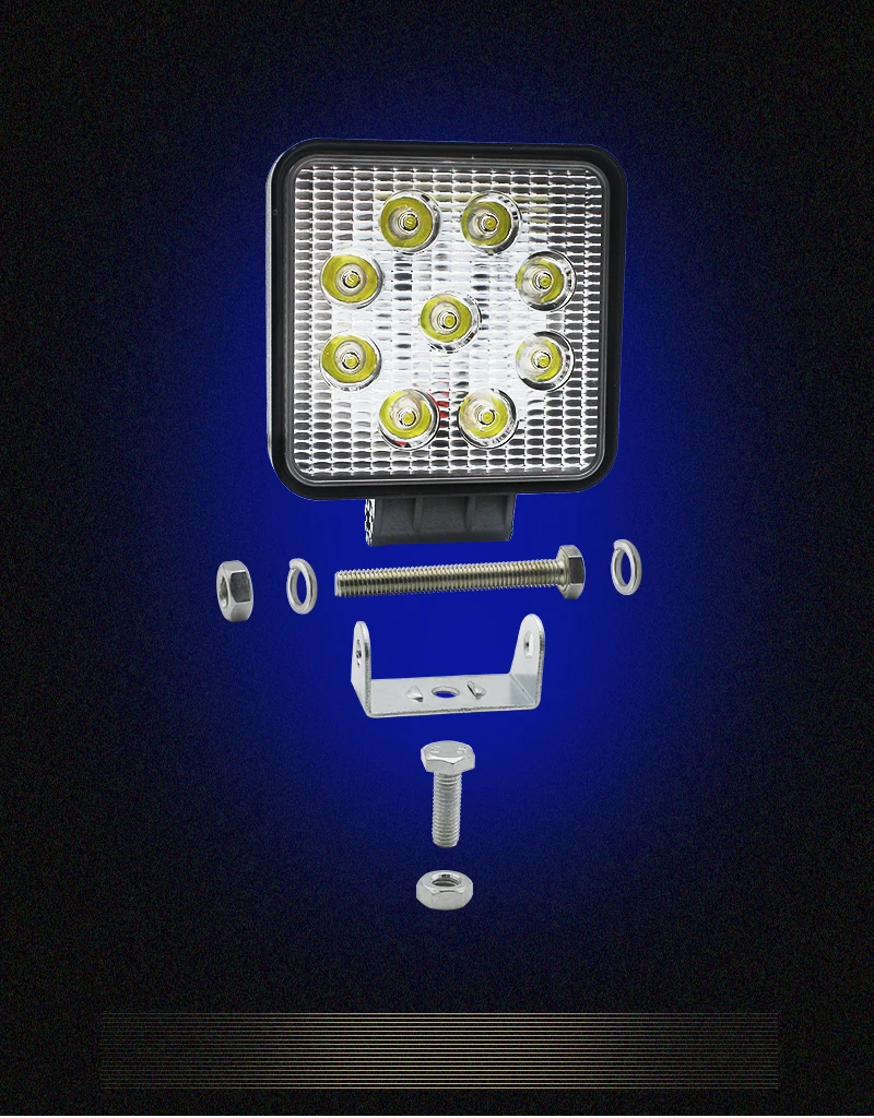 Light Dancer Factory Direct High Quality 27Watt Spot/Flood Beam LED Work Light