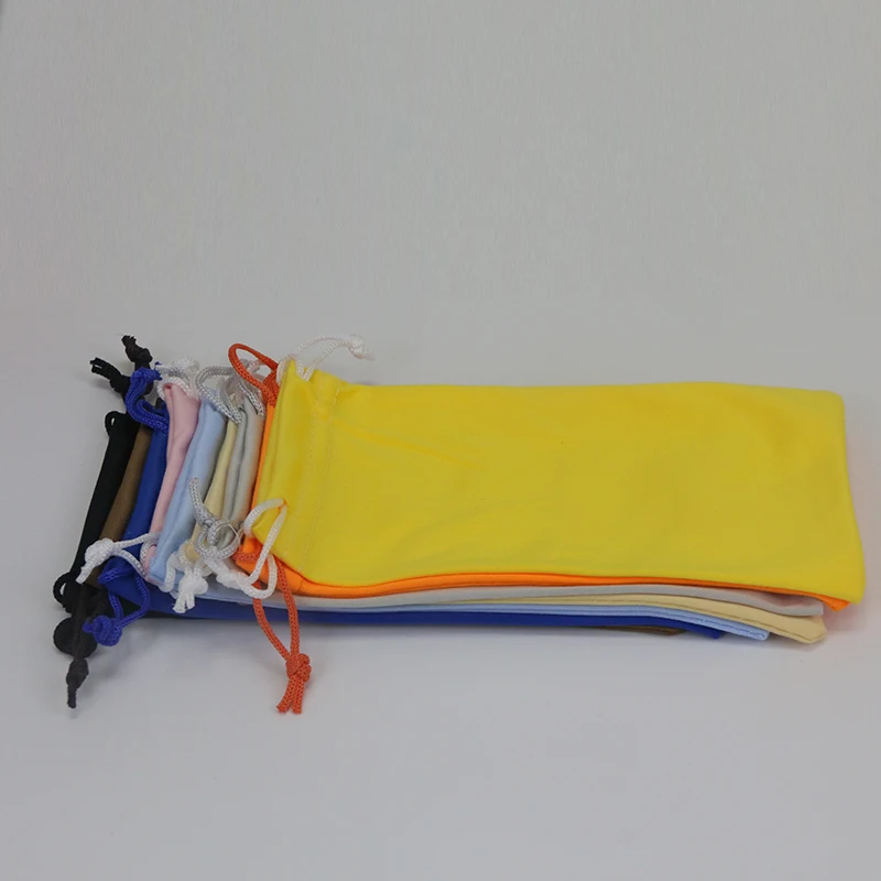 Black Microfiber Sunglasses Case Pouch Eyeglass Case Pouch Bags With Logo