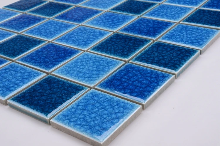 Mosaic New Design Swimming Pool Mosaic Tile for Pool Glossy Green Color for Bathroom Porcelain Mosaic Tile