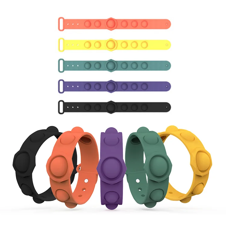 New  Decompression Flip Key Fob Rat Pioneer Puzzle Press Finger Bubble Music Bracelet Decompression Toy