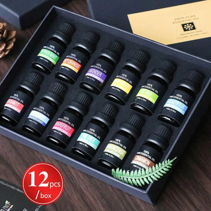 herbal extracts Aromatherapy essential oil 12 gift set skin moistens the maintenance soothes body