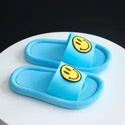 Smiley Face Slippers Waterproof Comfortable Non Slip Bathroom Slippers Breathable Pantoufle Happy Smile Slippers
