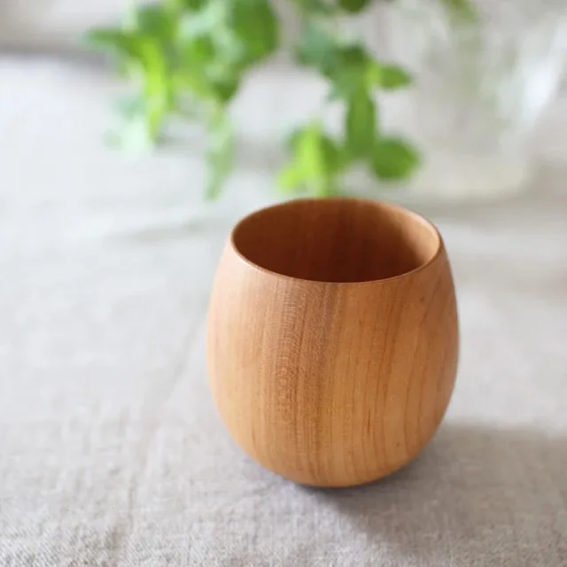Vietnam Reusable Japanese Style Natural Drinking Cup Juice Sake Wooden Milk Coffee Tea cup