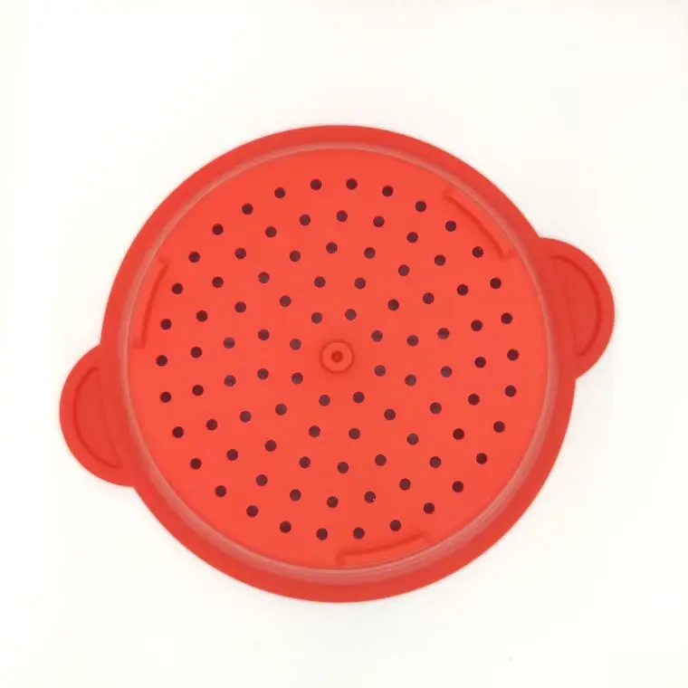 Silicone + hardware Circle Food Grade Convenient Outdoor Camping Baking Collapsible Silicone Steam disk
