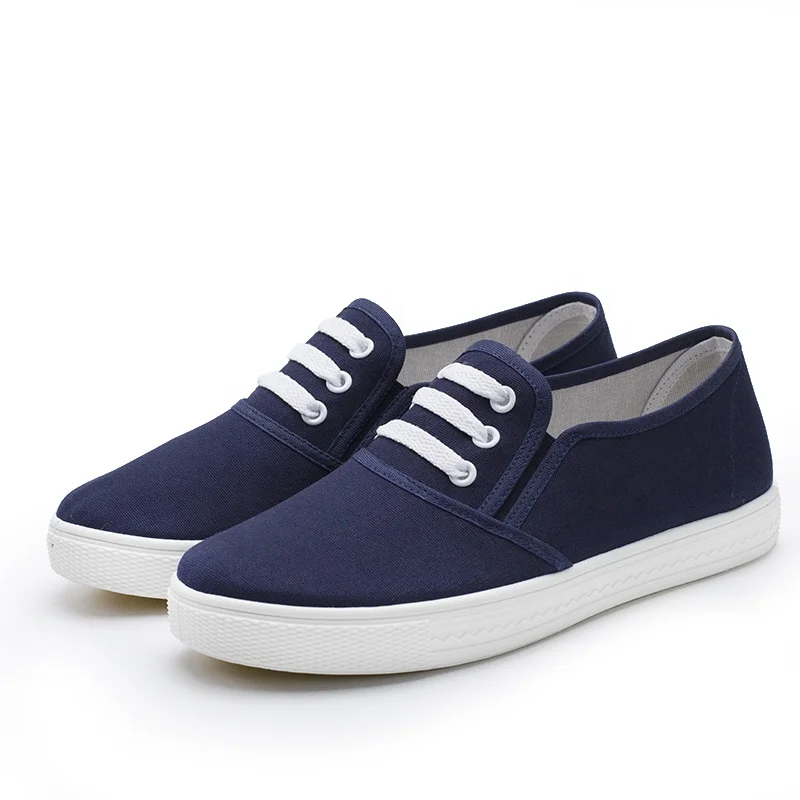 Пвх подошва холщовая верхняя часть материал готов к отправке Оптовая Розничная продажа женская обувь на плоской подошве кроссовки для женщин