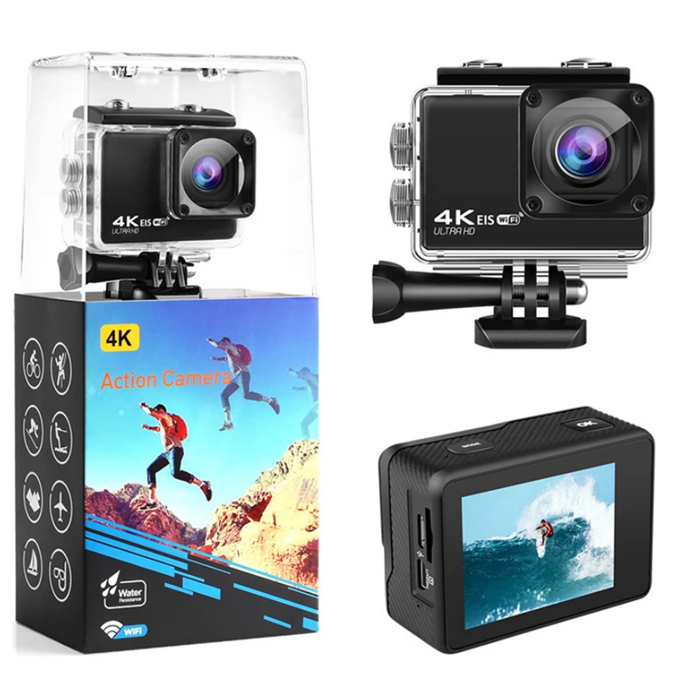  Оптовая продажа водонепроницаемая Спортивная Экшн-камера 4k Mini с Wi-Fi и водонепроницаемым