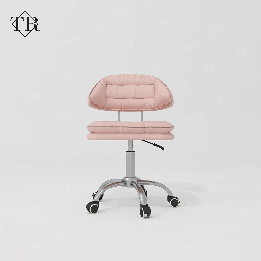 Turri Nail Shop Manicure Combo Leather Manicurist Nail Technician Rolling Wheel Chair Set Manicure Chair Stool Set With Tripod