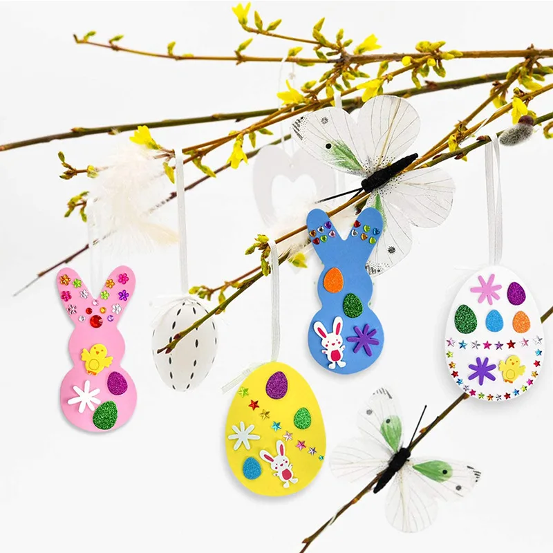 New Easter set egg rabbit foam stickers spring decoration DIY accessories toys