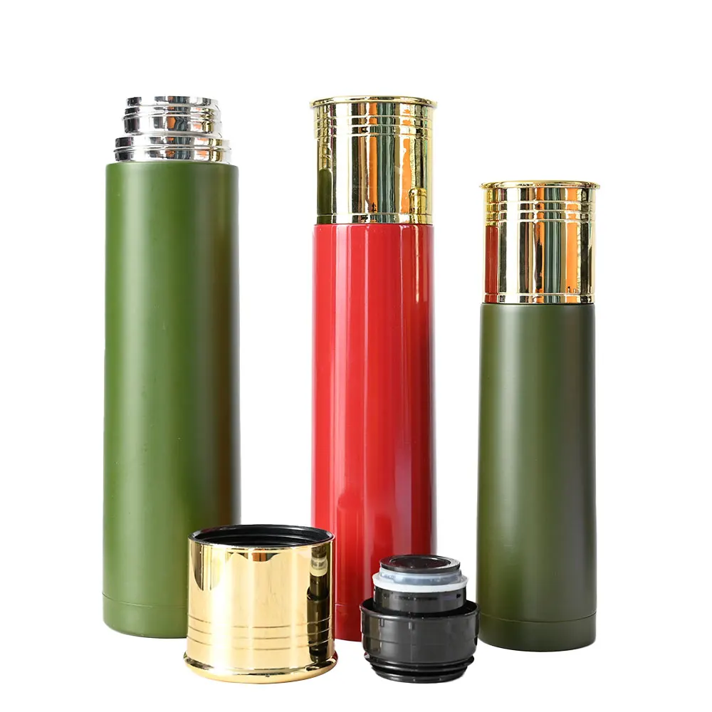 Custom logo 350ml 500ml 750ml 1000ml stainless steel skinny double wall bullet tumblers insulated stainless steel water bottle