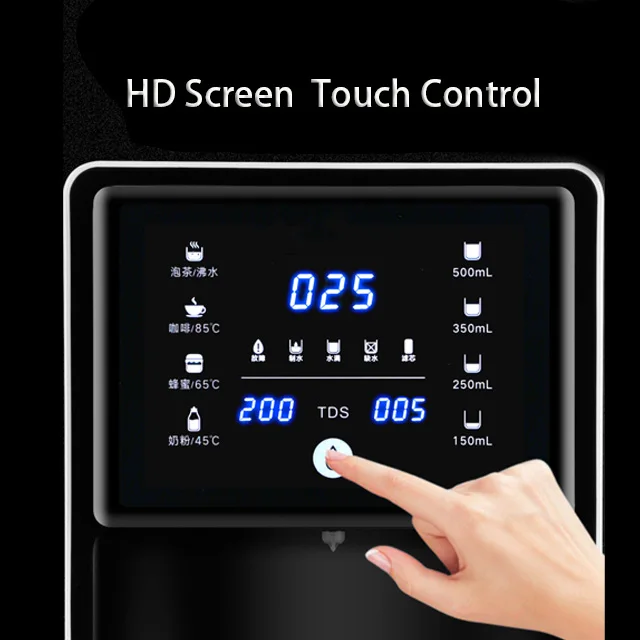 Desktop Installation Free 5 Stage Hot And Cold Water Dispenser Purifier Reverse Osmosis Water Filter System For Home Office