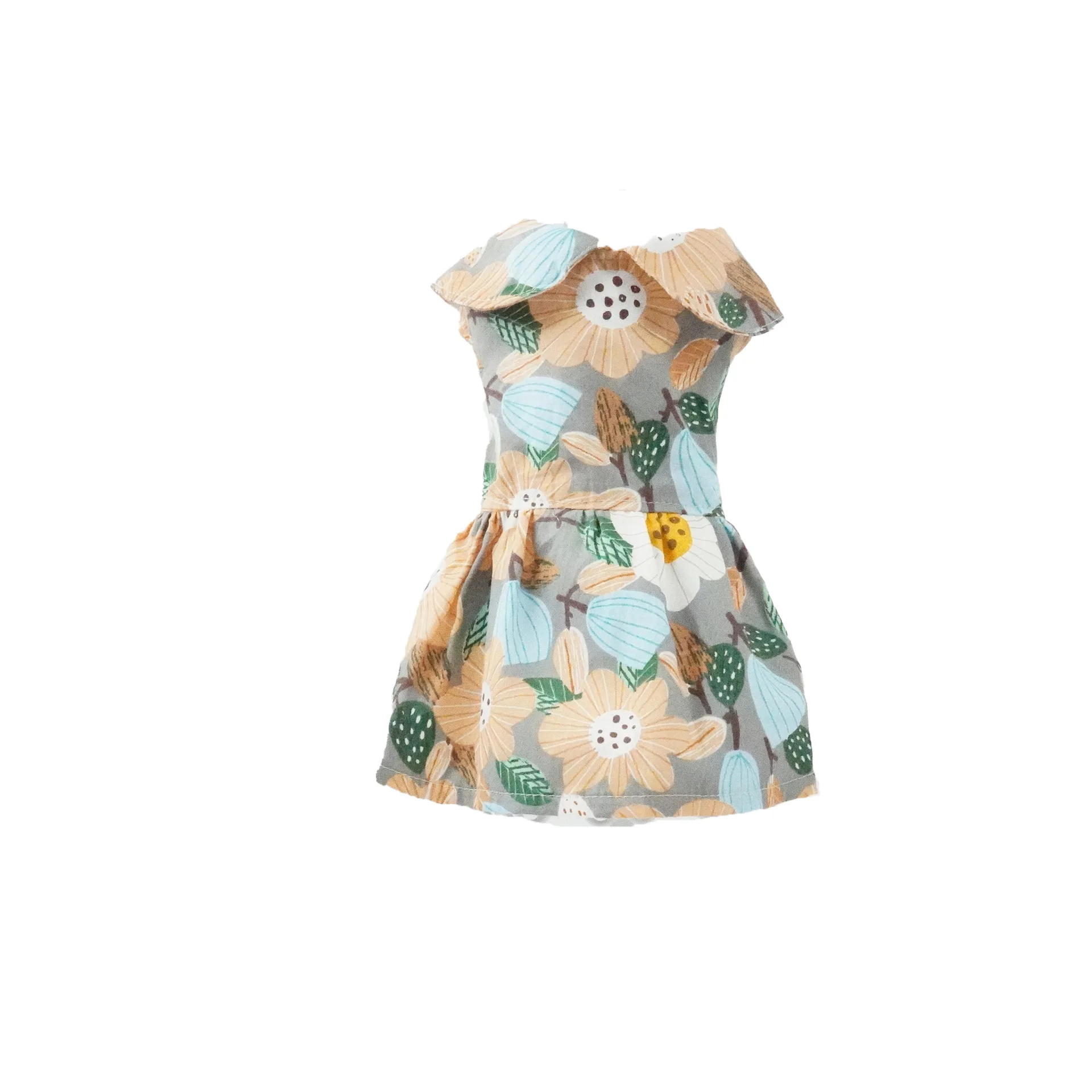 Customized Doll Collar Cute Print Group Brand Designer Luxury Dog Clothes For Large Dog