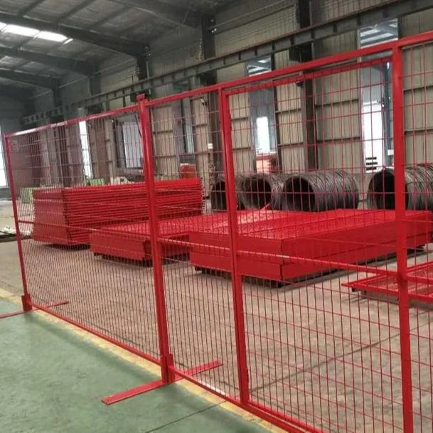 Canada Temporary Dog Fencing Fence Feet Panels 8*10 Concrete Australia Galvanized Chain Link Temporary Base Construction Site