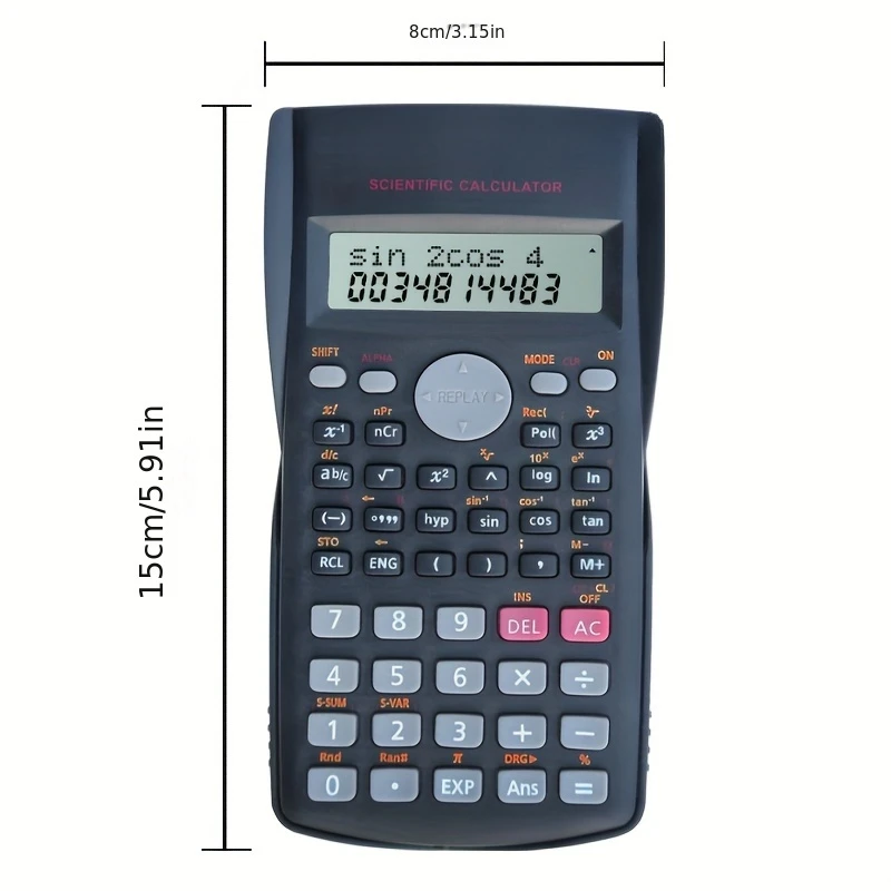 Promotional Factory Price Economic 1pc  Multi-functional Scientific Double-line Display Calculator