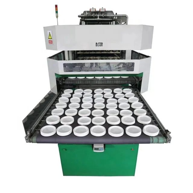 Fully Automatic Biodegradable Tableware Machinery Disposable Food Box Container Paper Plate Making Price Lunch Box Machine