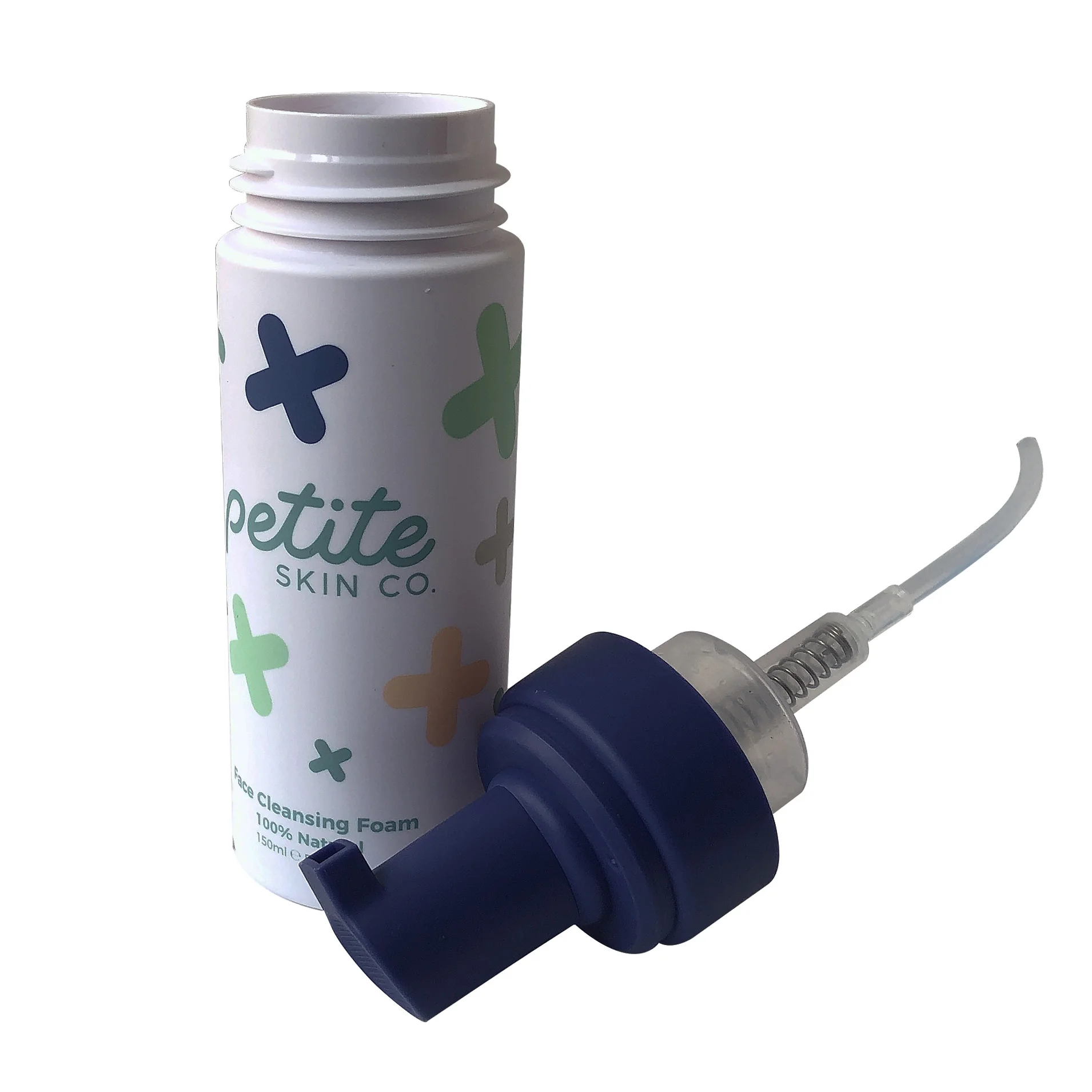 Factory 150ml PET foam pump bottle for face cleanser frosted 5 colors printing plastic foam bottle