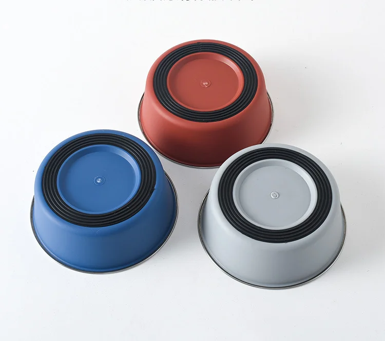 Pet Supplies Stainless steel Dog Cat bowl Cat food bowl Dog pet bowl anti-skidding double-deck environmentally friendly plastic
