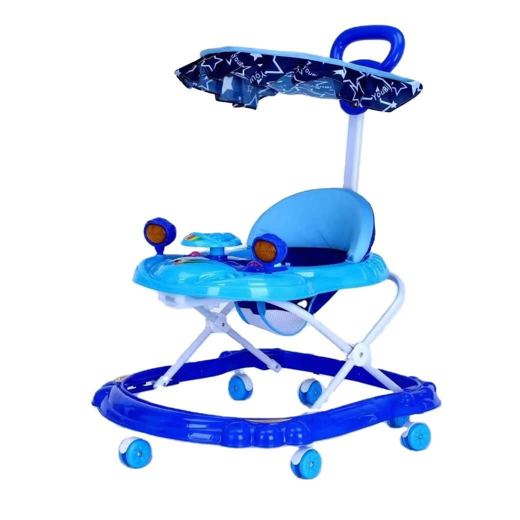 Baby walker anti-O-leg baby multi-functional anti-rollover baby can sit can push learning car starting