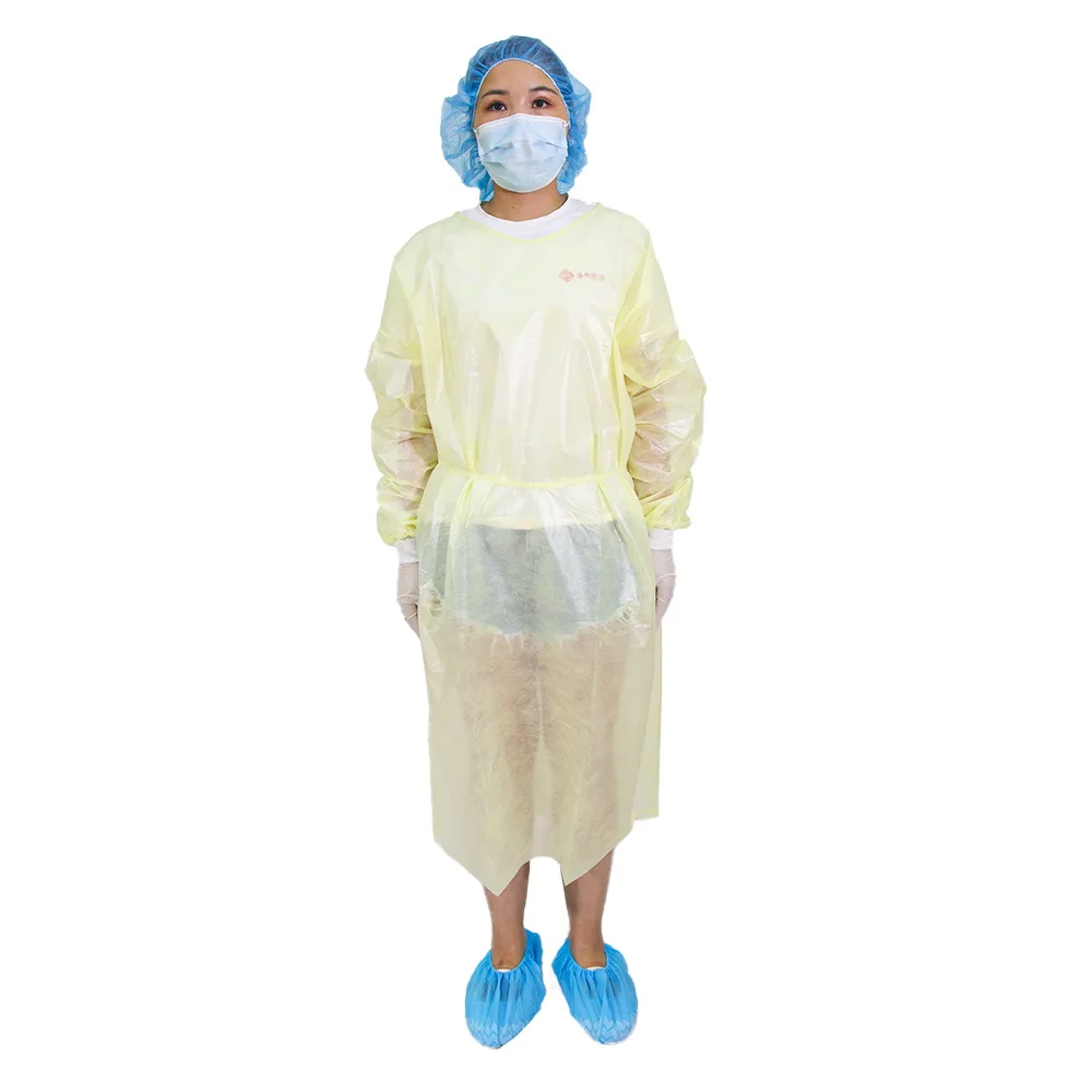 Medical Non Woven Isolation Gowns 40 gsm Disposable Surgical Gowns Non Sterile