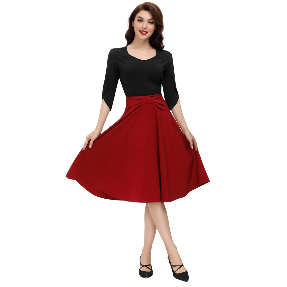 BPE02196 BP Women Petal Sleeves T-Shirt Cotton 3/4 Sleeve Sweetheart V-Neck Tops