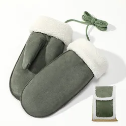 Faux Fur Winter Gloves for Women  Soft  Faux Rabbit Fur Lined Mittens