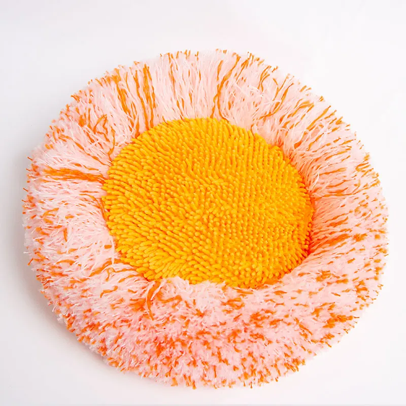 Multi-Functional Orange Color 180 CM Long Telescopic Steel Handle 360 Rotatable Chenille Microfiber Clean Round Mop