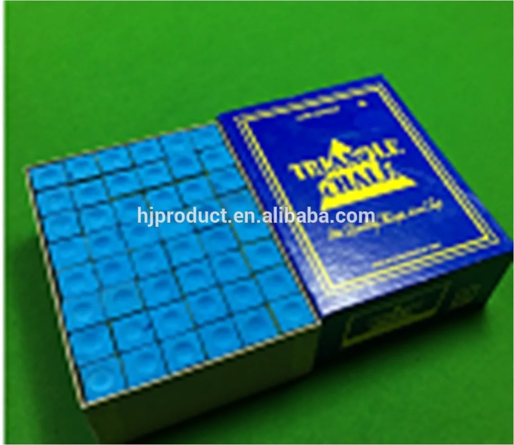 144pcs/box blue chalk, high quality Cheap billiard table chalk