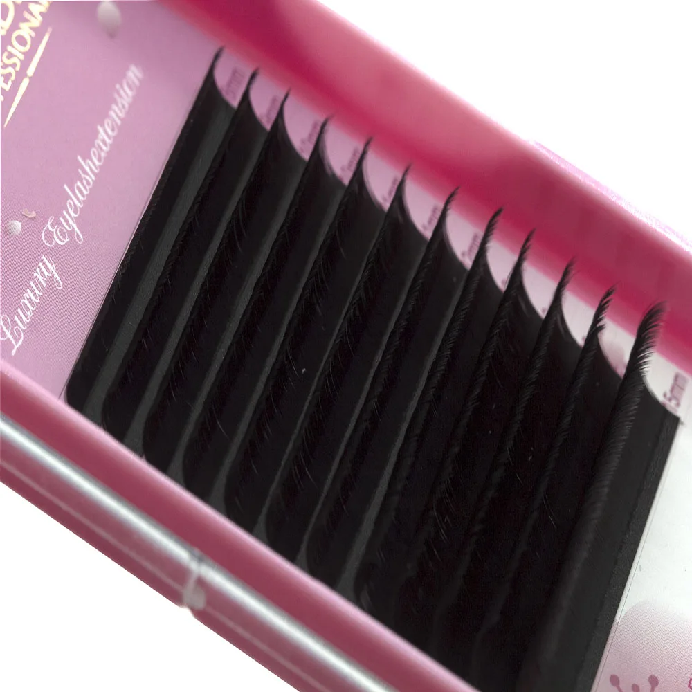 
EJ best seller korean pbt easy fanning Real soft Faux mink false lash bulk individual Eyelash Extension professional supplies 