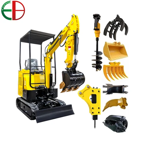 Миниатюрный экскаватор-экскаватор 1,5 т, гидравлический гусеничный небольшой размер, колесный строительный экскаватор, садовая Ферма/буксируемый Электрический/экскаватор