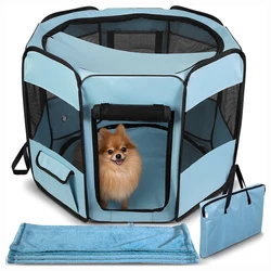 2022 New Design Pop Up Playpen , Portable Pet Playpen with Blanket