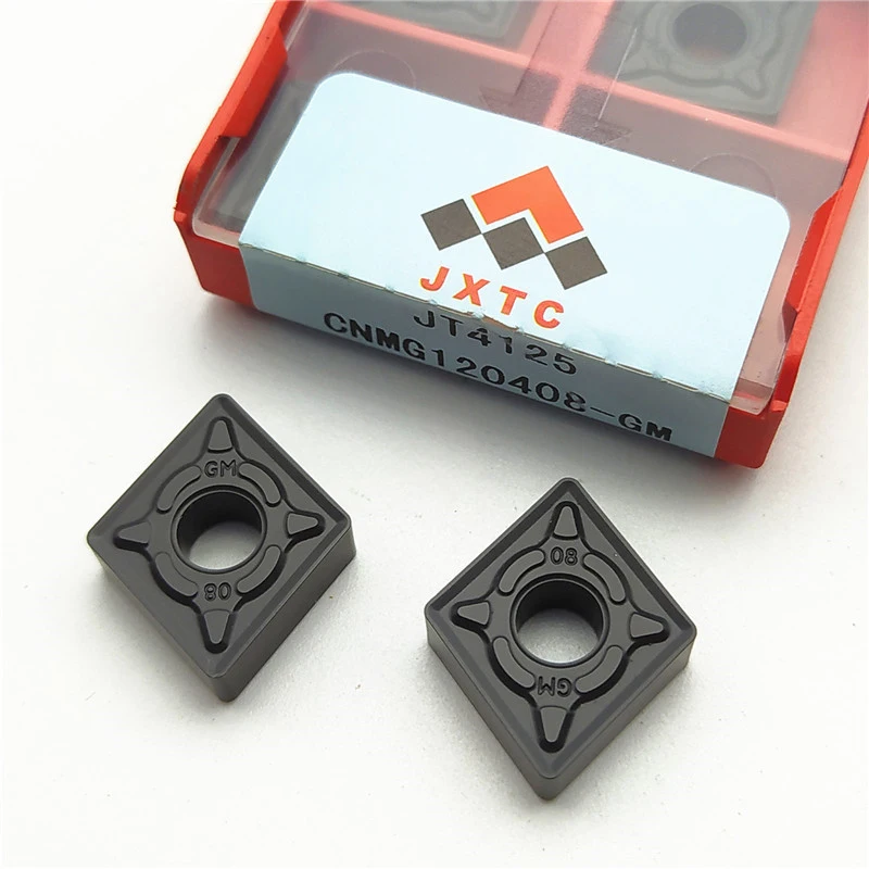 Tungsten Holding Jiangwu CNMG 120404 120408 120412 GM JT4125 CNC lathe blade for steel parts External turning tool bar Cutting
