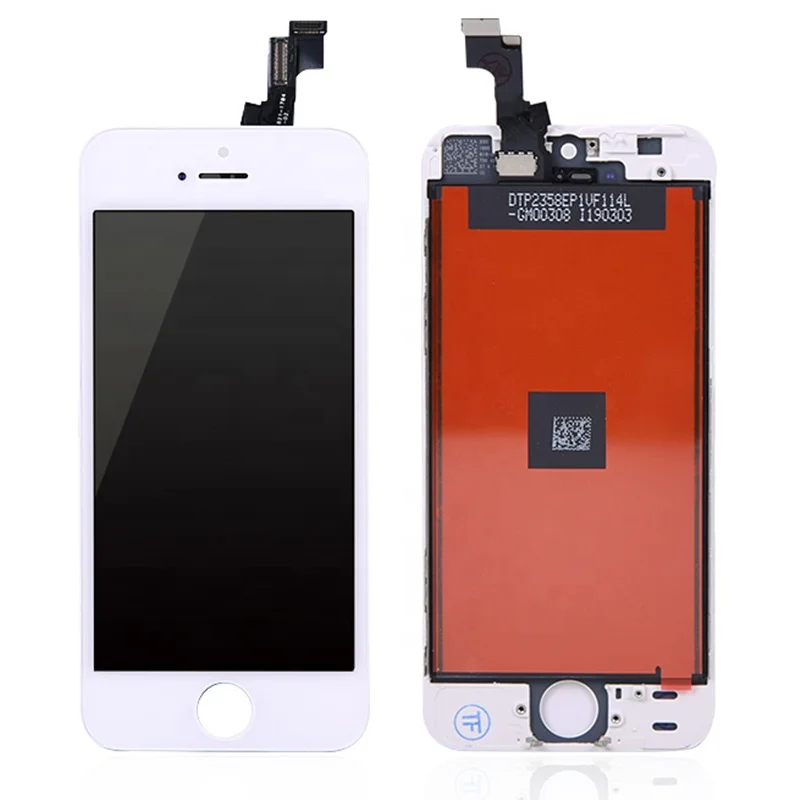 100% оригинальный новый аксессуар для мобильного телефона iPhone 5g 5c 5s сенсорный ЖК-экран с подсветкой и сенсором