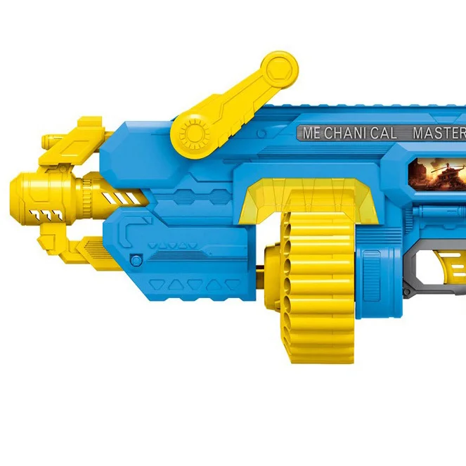 New Product Children Plastic Electric Automatic Shooting Game Gun Toys Long Shooting Range Eva Soft Bullet Shooting Gun Set