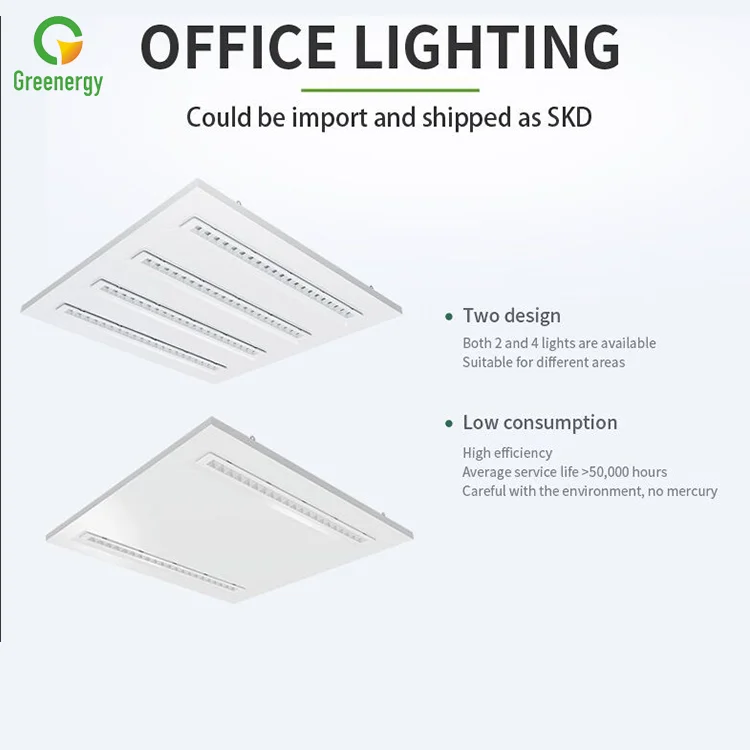 New design modular 120lm/w UGR<16 led flat panel lighting