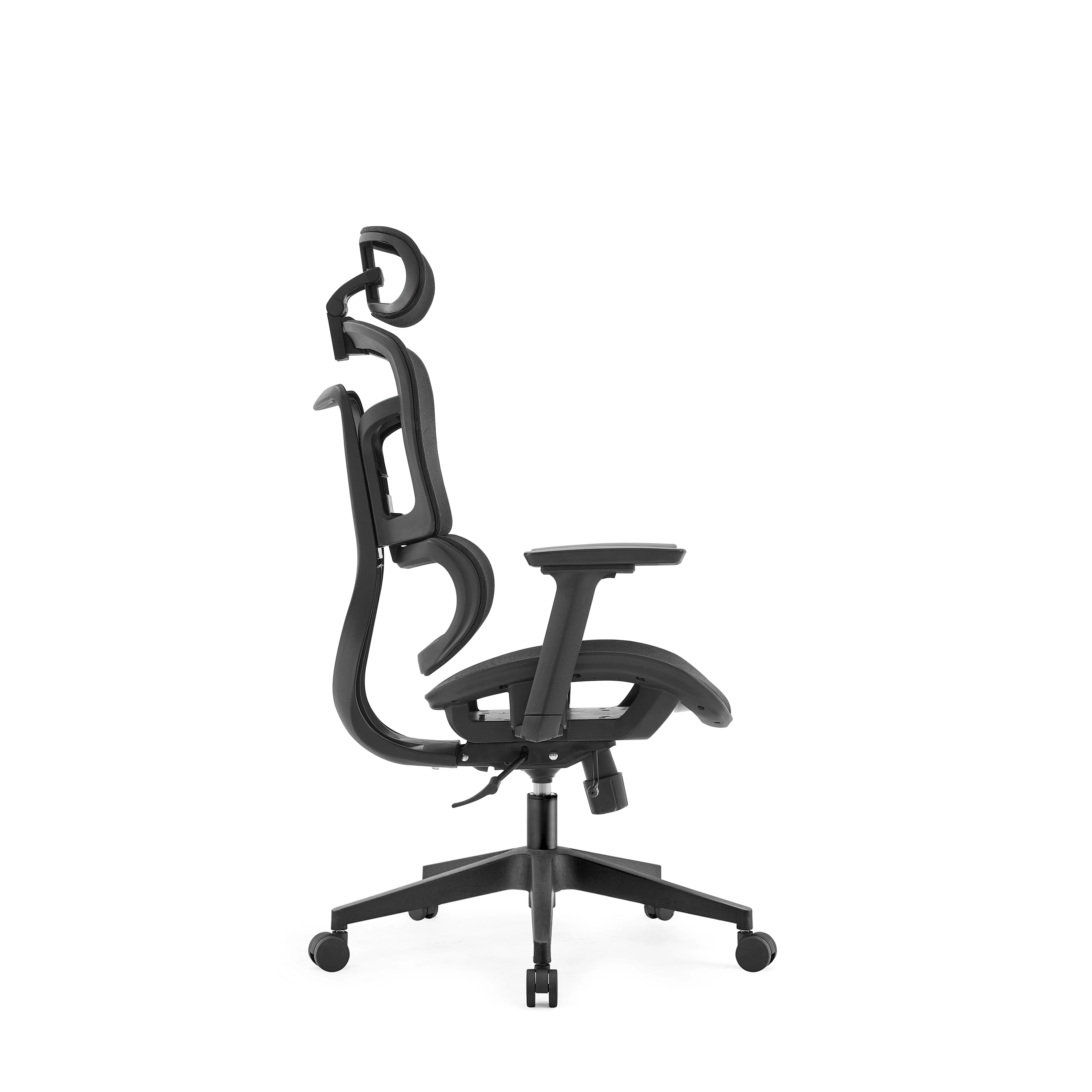 New design ergo mesh office chair computer chair wire control mechanism with back reclining