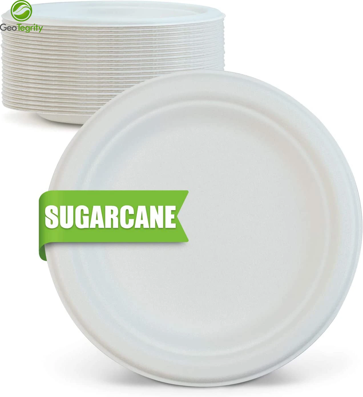 Customized Bio Degradable Disposable Sugarcane Bagasse Paper Pulp 10 inch Round Plates For Party