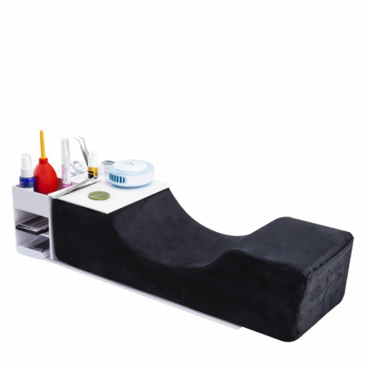 wholesale beauty u shape eyelash extension tool foam pillow with acrylic workbench