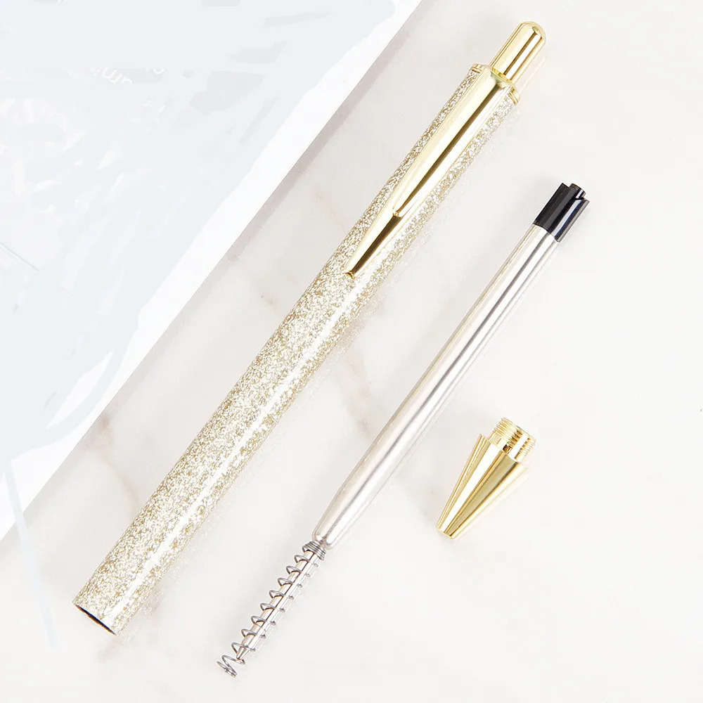roller business printed refill novelty multifunction custom point unicorn gel metal korean luxury diamond glitter pens