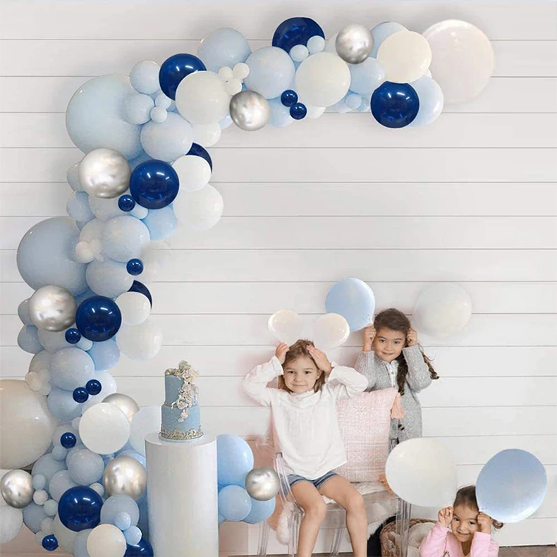 Romantic Pink Blue Yellow Latex Balloons 12 in Chrome Colors Balloons Birthday Party Balloons Wedding Decors