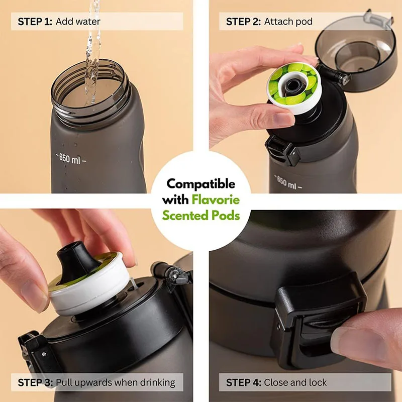 Flavoring Pod Air Scent Fruity Sprite Cola Whisky Milk Coffee Air Pod Water Drink Bottle Air Flavored Scent Up Flavour Pod