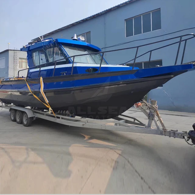 Алюминиевая сварная лодка для отдыха Allsea с большой вместимостью 9 м/29,5 футов
