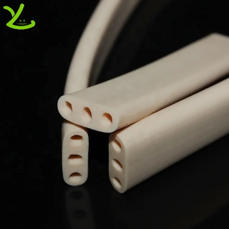 Custom three lumen silicone pipe food grade silicone rubber hose tube