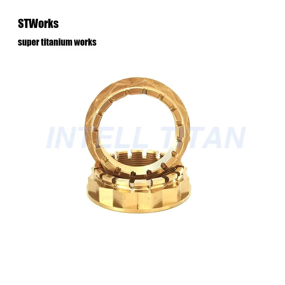 Shaped Titanium nut DUCATI Titanium motorcycle axle nut M48*1.5