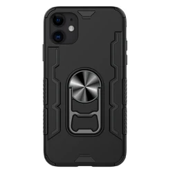 Hot Selling 360 Rotating Convenient Car Holder Hybrid Back Cover TPU Bumper Metal Kickstand Phone Case For iphone 11 6.1