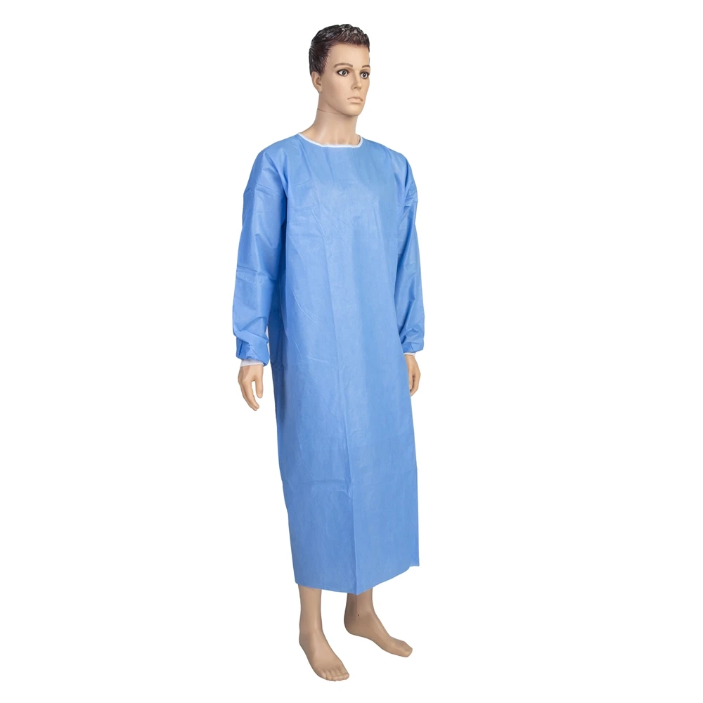 
Hospital Use OEM Non-woven SMS Medical Clothing Sterilized Disposable Isolation Gown 