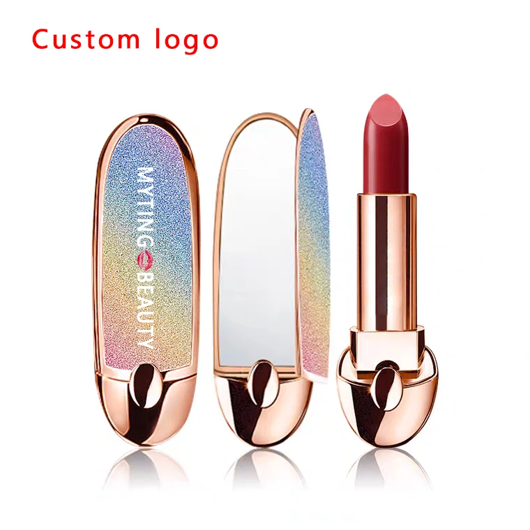 
Muting Clear Rose Gold Black Container Packaging Private Label Cosmetic Wand 5Ml Rose Gold Lip Gloss Tube 