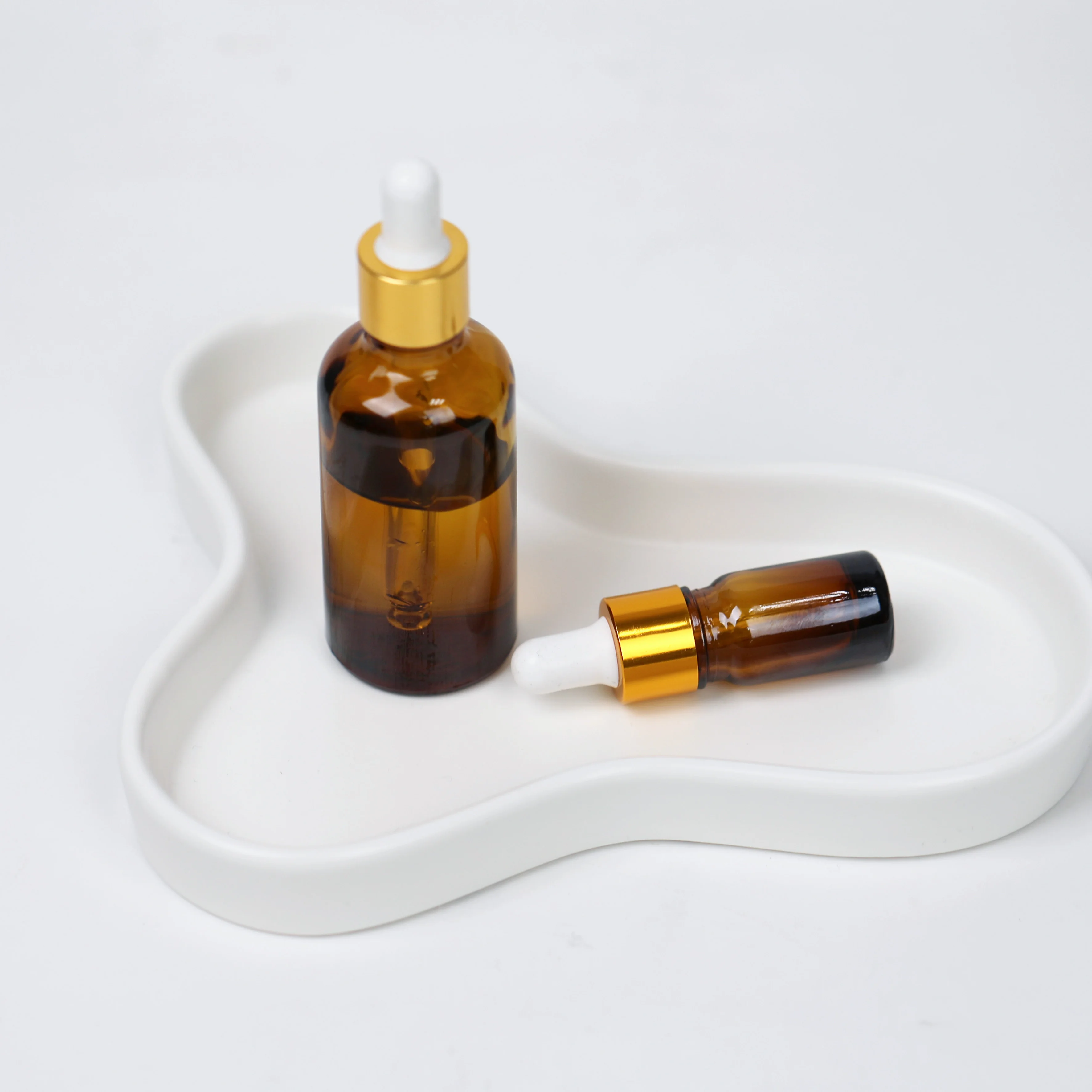 Factory Price Glass Dropper Bottle Amber Essential Oil With Dropper Bottle 30Ml Glass Bottle Packaging