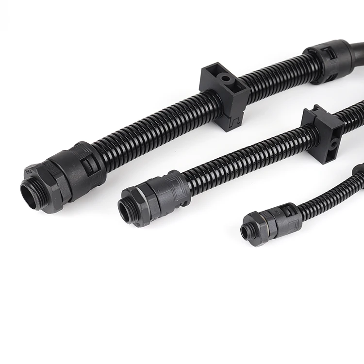 Plastic Cable Wire Protection Corrugated Pa Pp V0 Type High Temperature Flexible Pipe